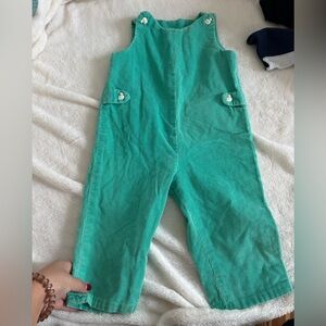 Vintage corduroy jumpsuit with duck buttons